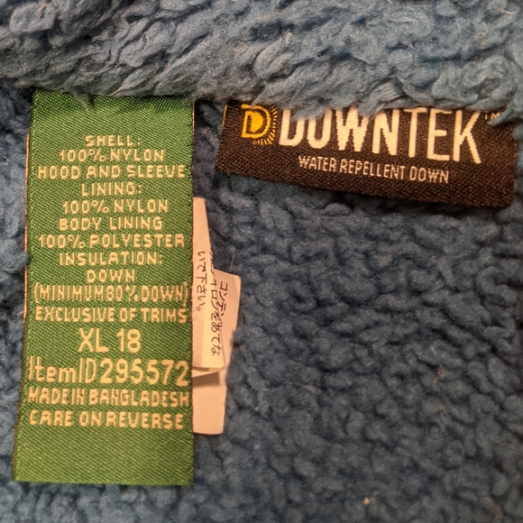 LLBean winter puffer coat boys sz XL 18 - Picture 4 of 6